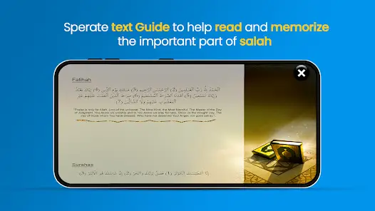 لقطة شاشة لإرشادات الصلاة
