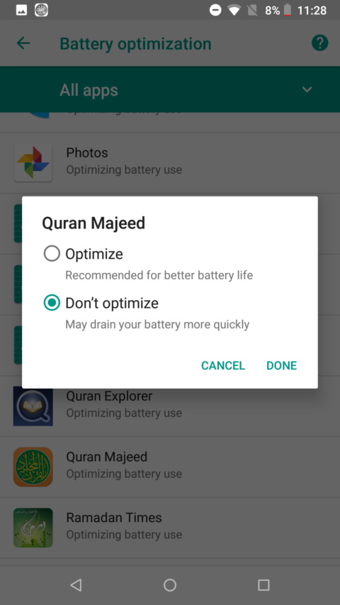 Google Nexus don’t optimize step 5