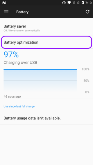 OnePlus battery optimization guide step 2
