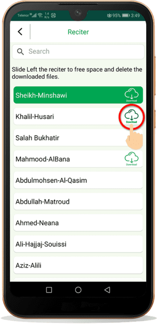 Quran audio download step 4