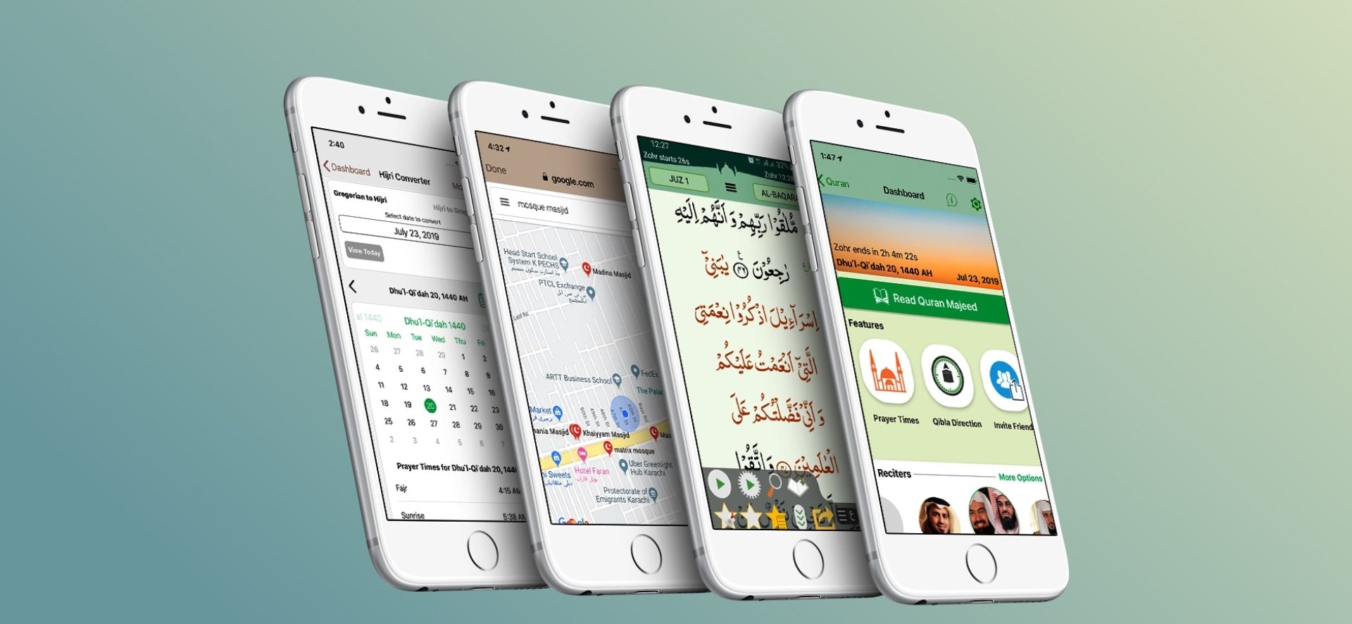 The Quran Majeed app.